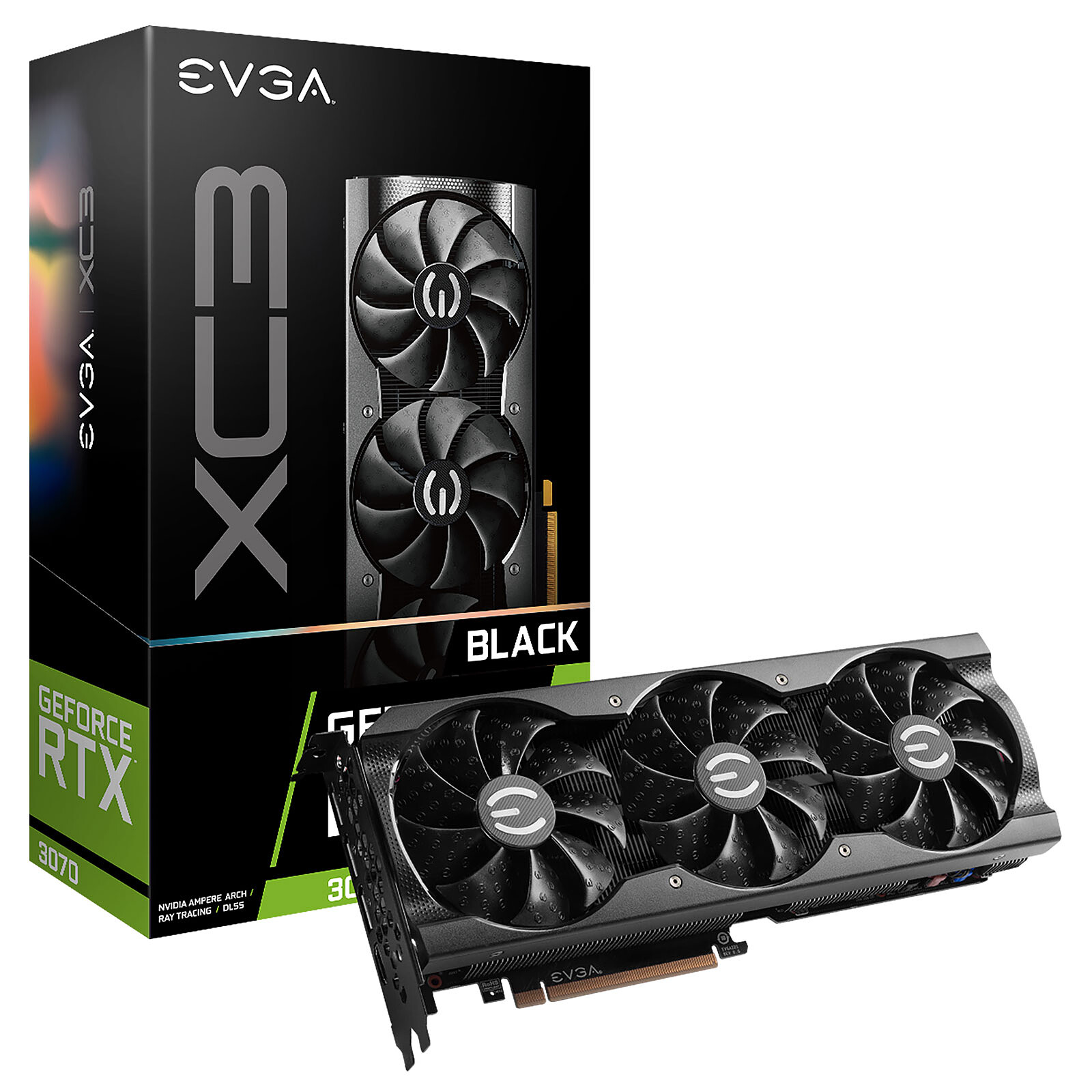 EVGA GeForce RTX 3070 XC3 Black Gaming 8GB GDDR6 – Tarjeta de Video
