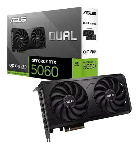 ASUS GeForce RTX 5060 Dual OC 8GB GDDR6 – Tarjeta de Video